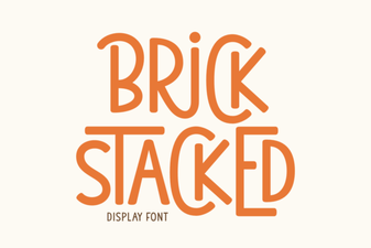 Bold Design Ideas Using the Brick Stacked Font
