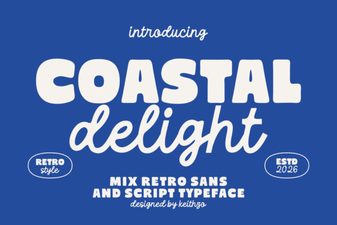Coastal Delight Font: Inspiring Summer Design Ideas