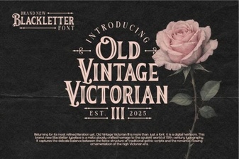 Old Vintage Victorian Iii Font for Elegant Design