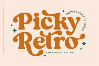 Picky Retro Font: Creative Vintage Typography Ideas