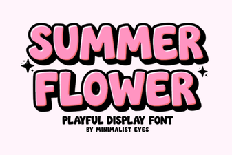 Creative Design Ideas with Summer Flower Font