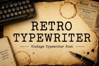 Retro Typewriter Font Ideas for Vintage Designs