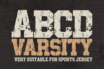 Abcd Varsity Font: Design Custom Sports Logos